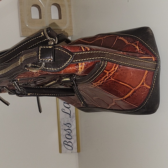 Vintage dooney and burke leather handbag - Picture 5 of 14